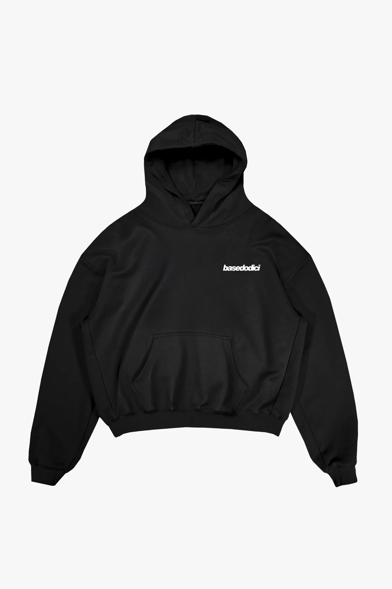 Hoodie "WORLD TOUR" Italian Rich Black/Strass