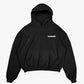 Hoodie "COMFY" Vertical Logo Black/White