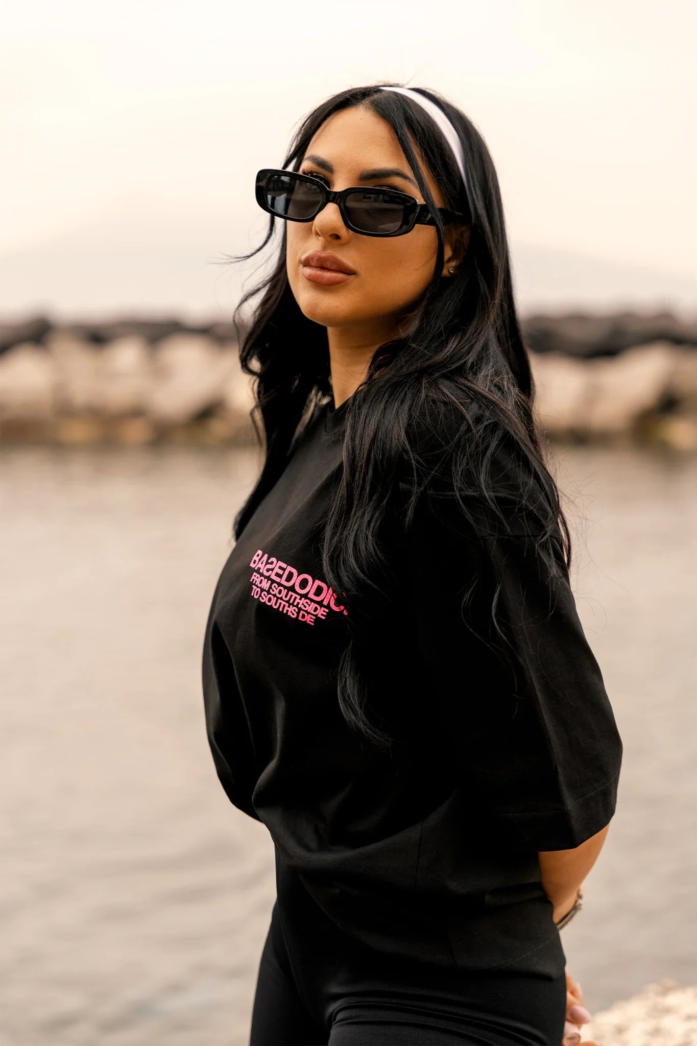 T-Shirt "AMMO" CHI'T'SAP Black/Glitter Bubble Pink