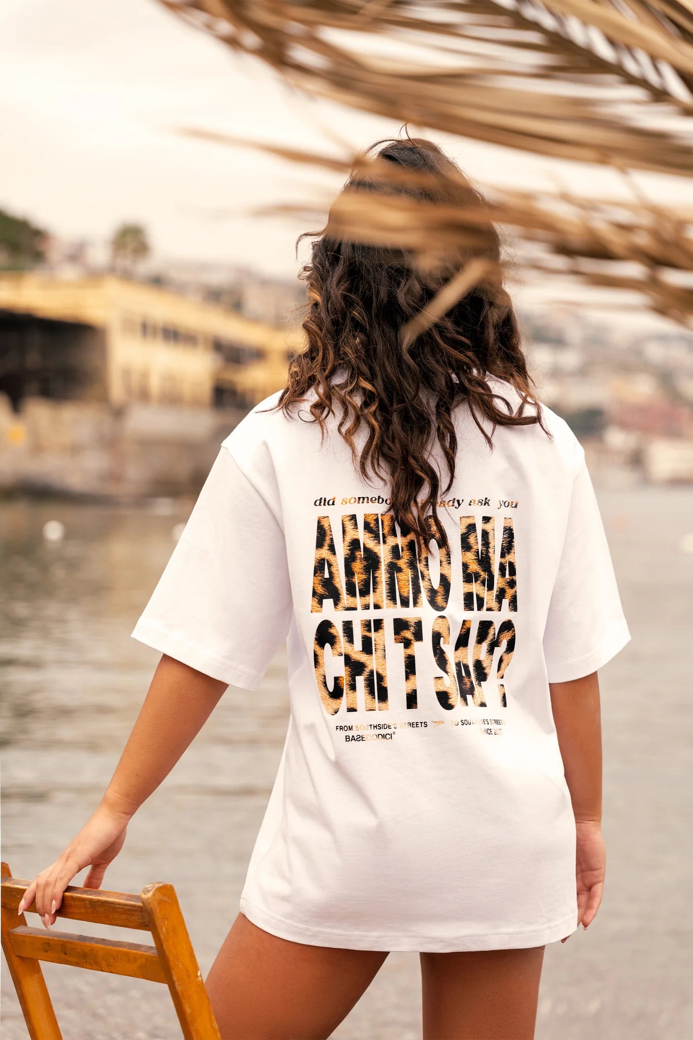 T-Shirt "AMMO" CHI'T'SAP White/Animalier Yellow