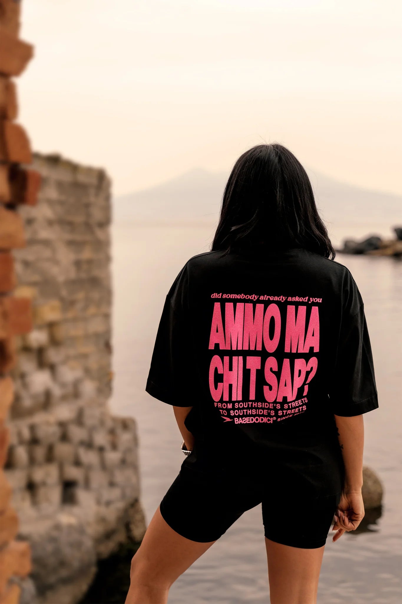 T-Shirt "AMMO" CHI'T'SAP Black/Glitter Bubble Pink