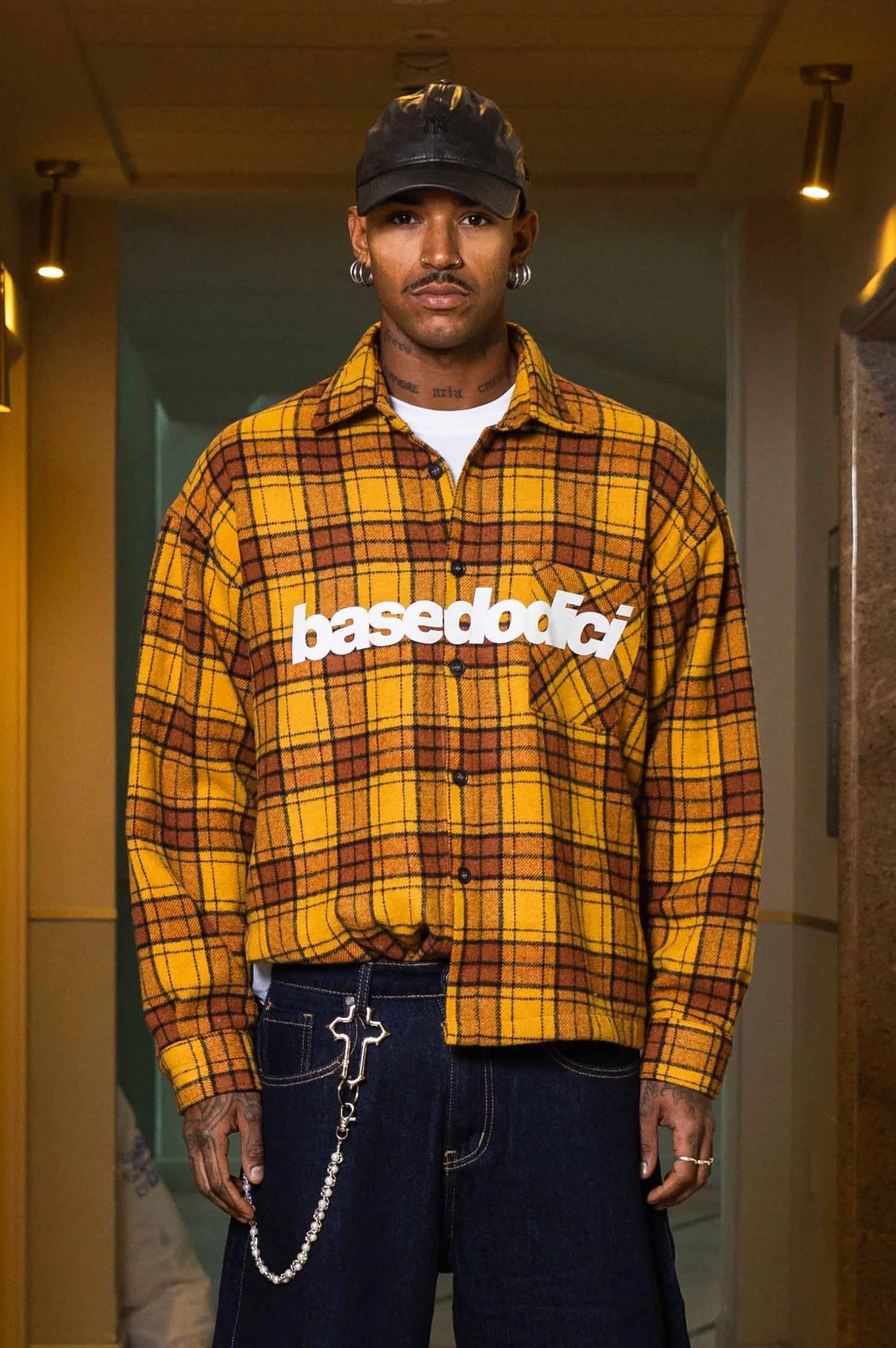 Flanella Shirt "WORLD TOUR" Yellow