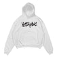 Hoodie "COMFY" Graffiti White