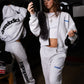Full Zip "COMFY" Back Logo AshGrey/Blue