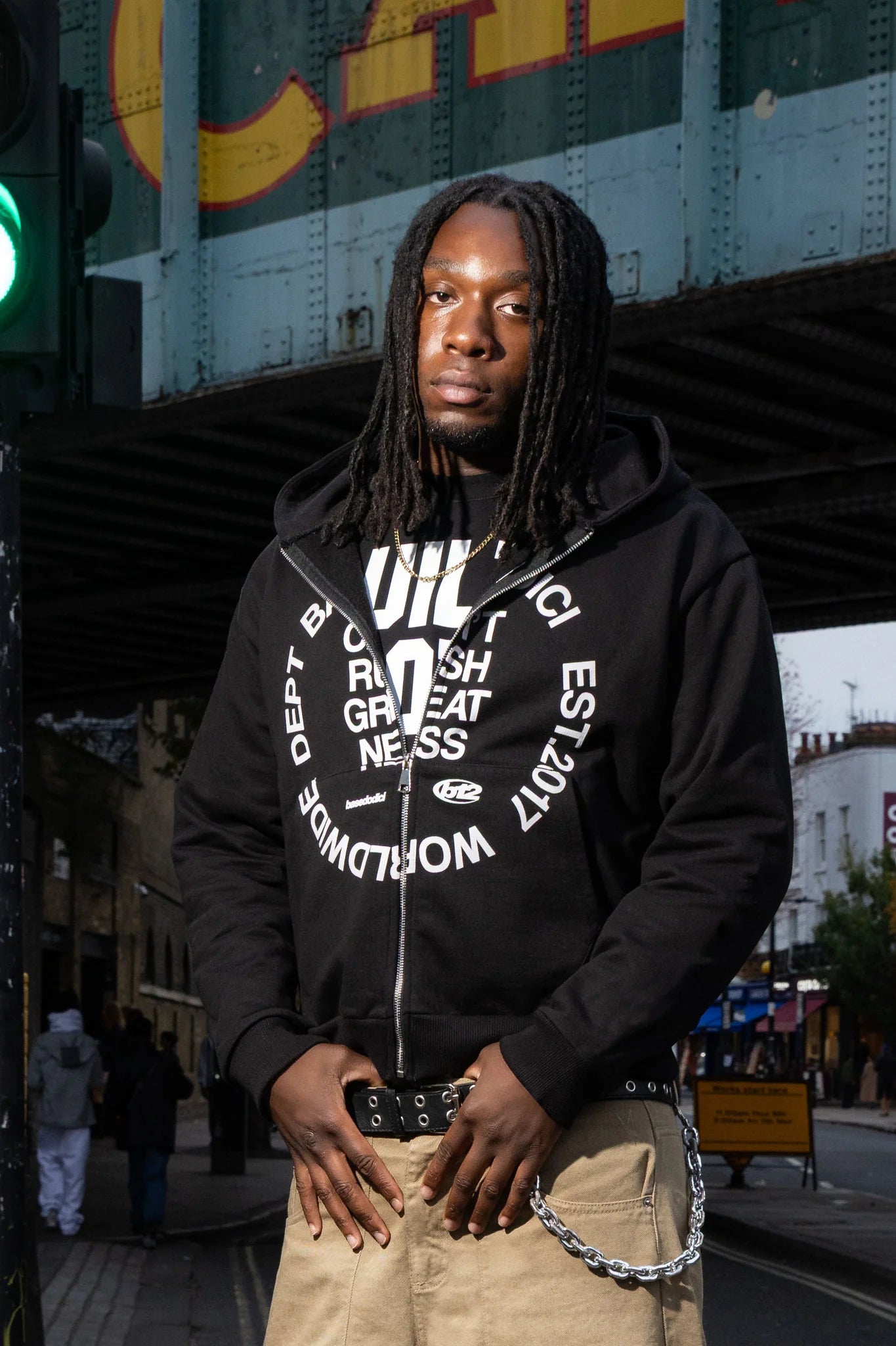 Full Zip "RUDEBOY LDN" CantRush Black