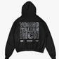 Hoodie "WORLD TOUR" Italian Rich Black/Strass