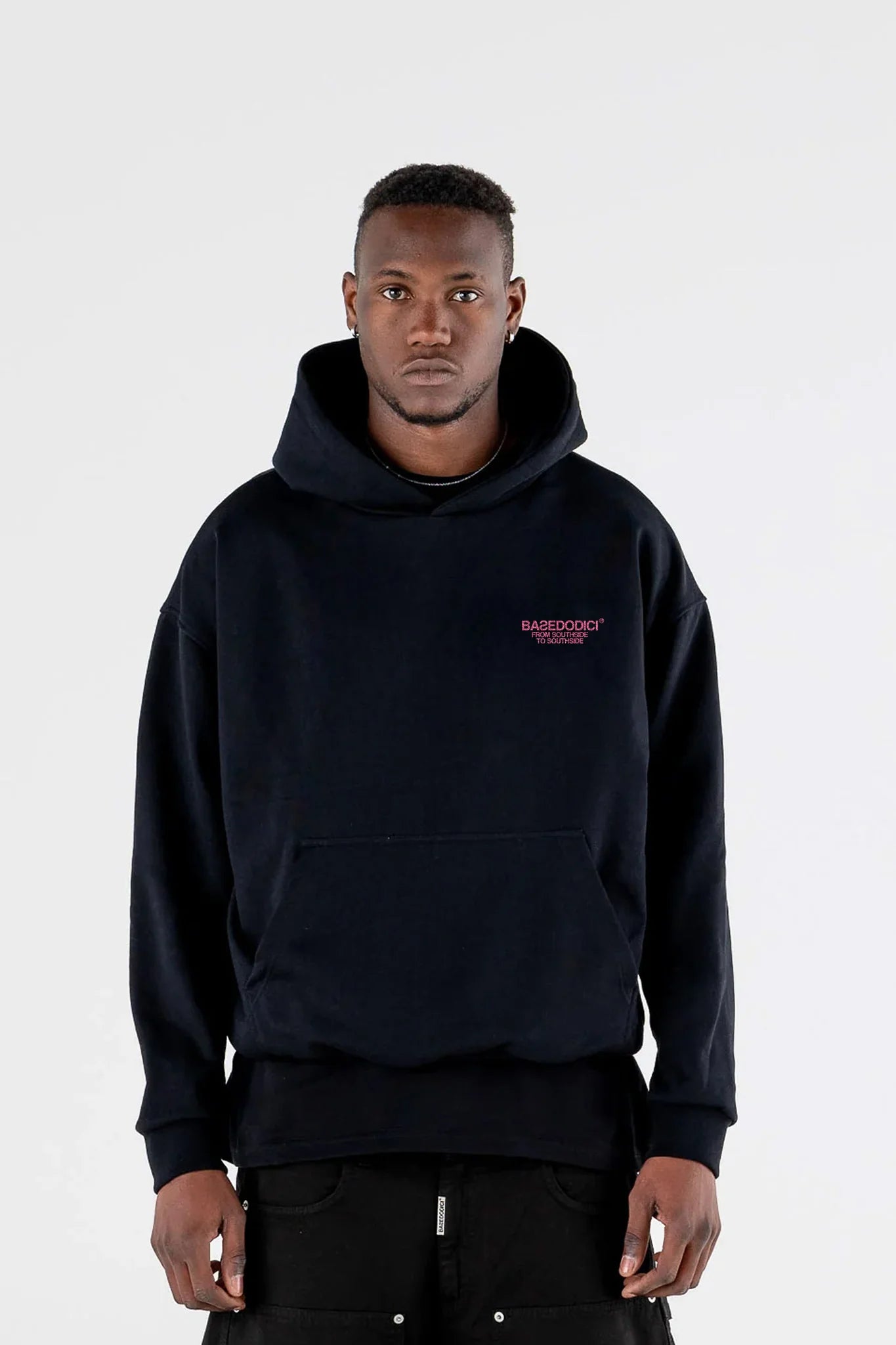 Hoodie "AMMO" CHI'T'SAP Black/Glitter Bubble Pink