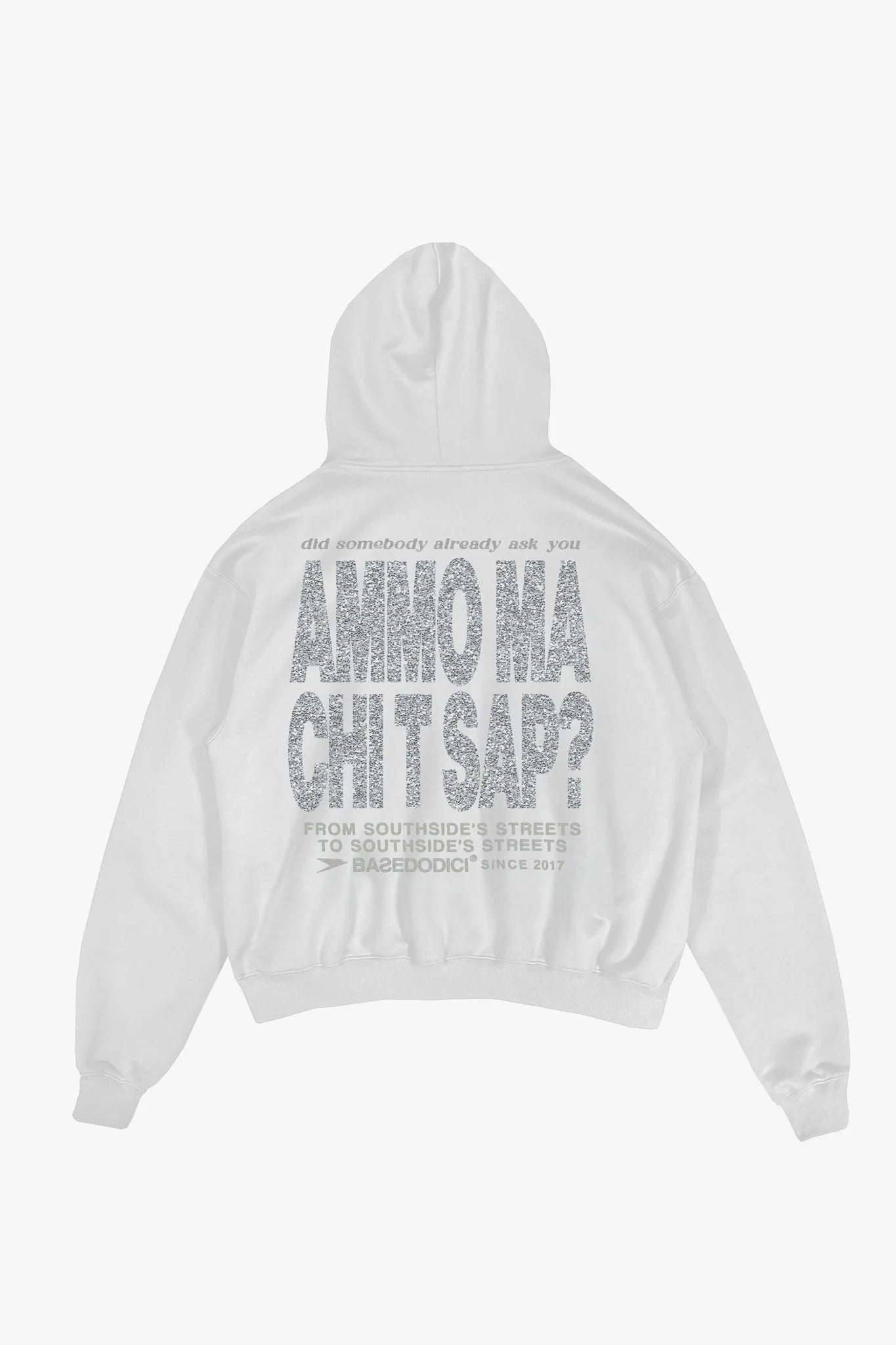 Hoodie "AMMO" CHI'T'SAP White/Glitter