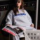 Hoodie "COMFY" Front Logo AshGrey/Blue