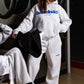 Hoodie "COMFY" Front Logo AshGrey/Blue