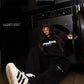 Hoodie "COMFY" Front Logo Black/White