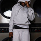 Hoodie "COMFY" Vertical Logo AshGrey/Black