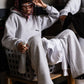 Hoodie "COMFY" Vertical Logo AshGrey/Black