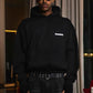 Hoodie "WORLD TOUR" Italian Rich Black/Strass