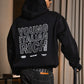 Hoodie "WORLD TOUR" Italian Rich Black/Strass