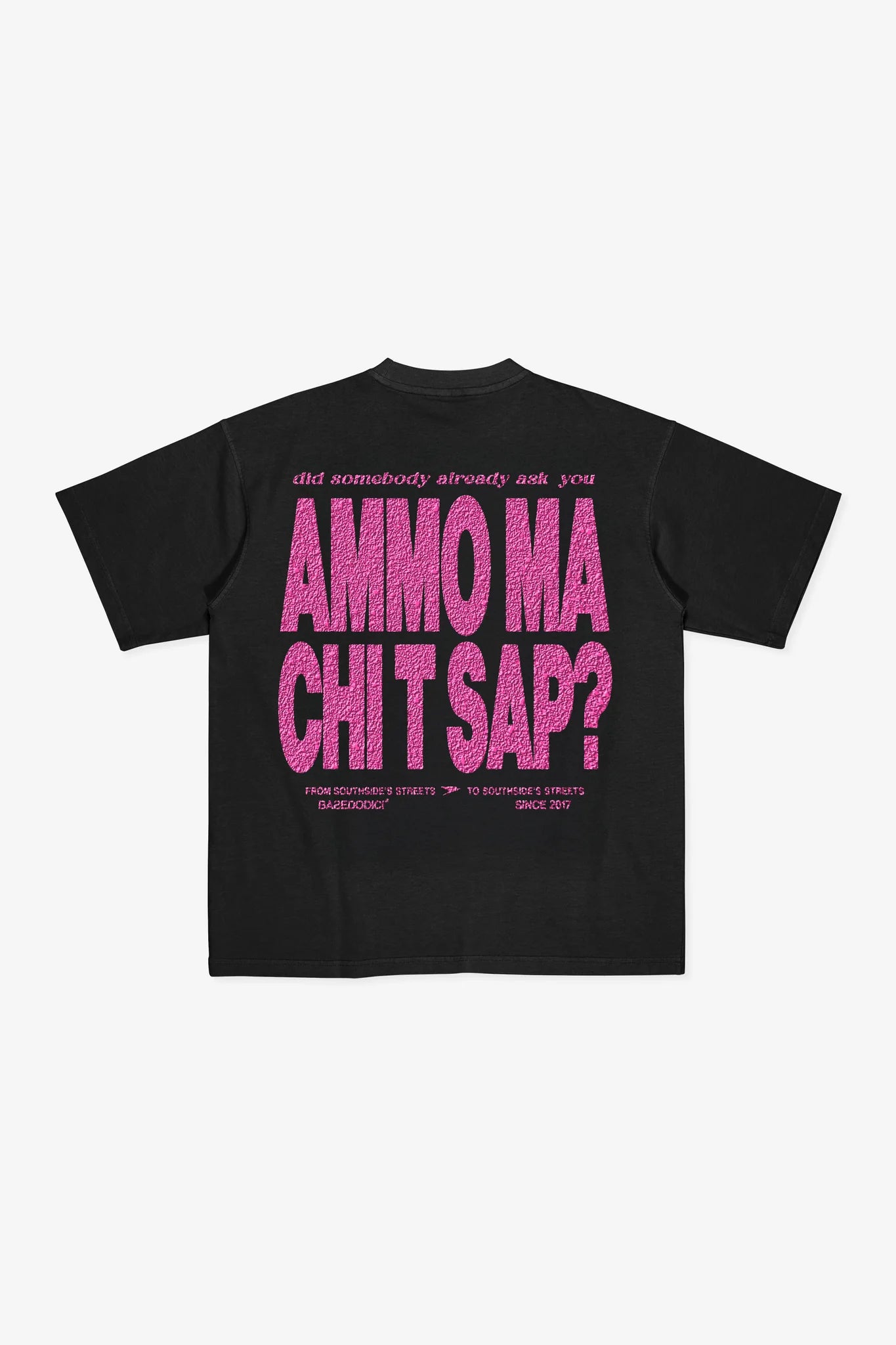 T-Shirt "AMMO" CHI'T'SAP Black/Glitter Bubble Pink