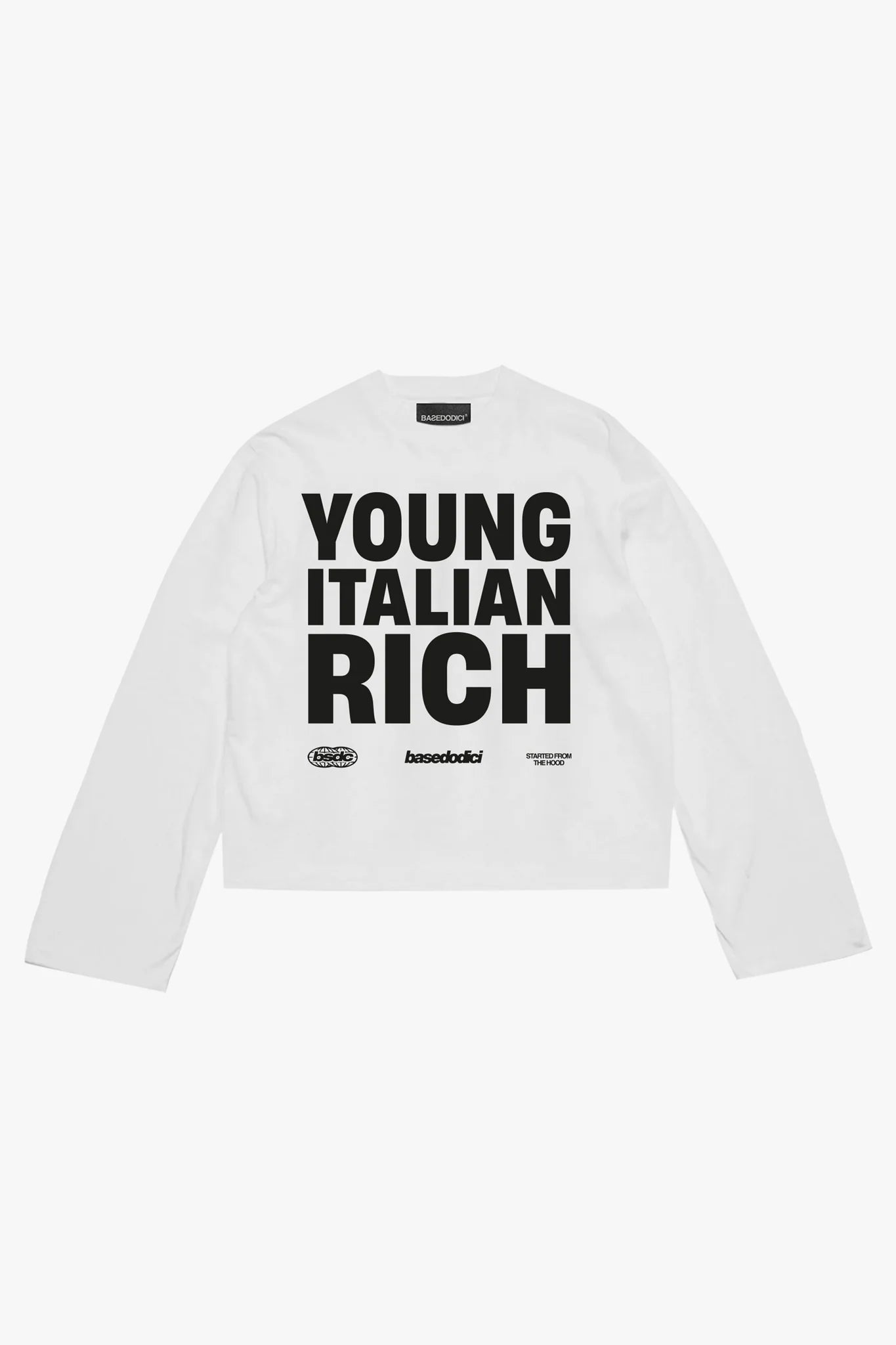 Longsleeve "WORLD TOUR" Italian Rich Black/White