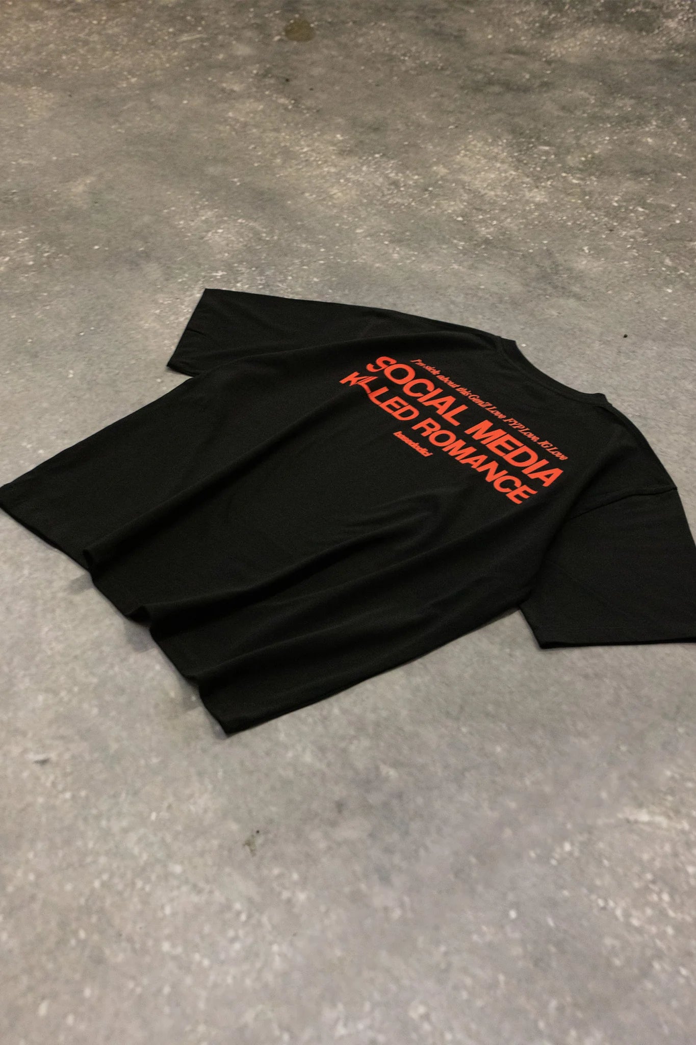 T-Shirt "KILLED ROMANCE" Black/Red