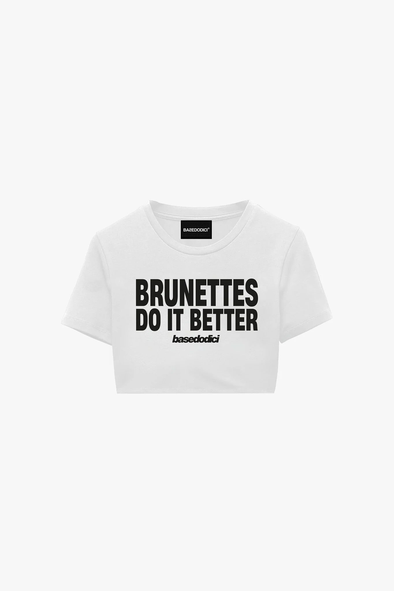 Baby Tee "DIVA" Brunettes White
