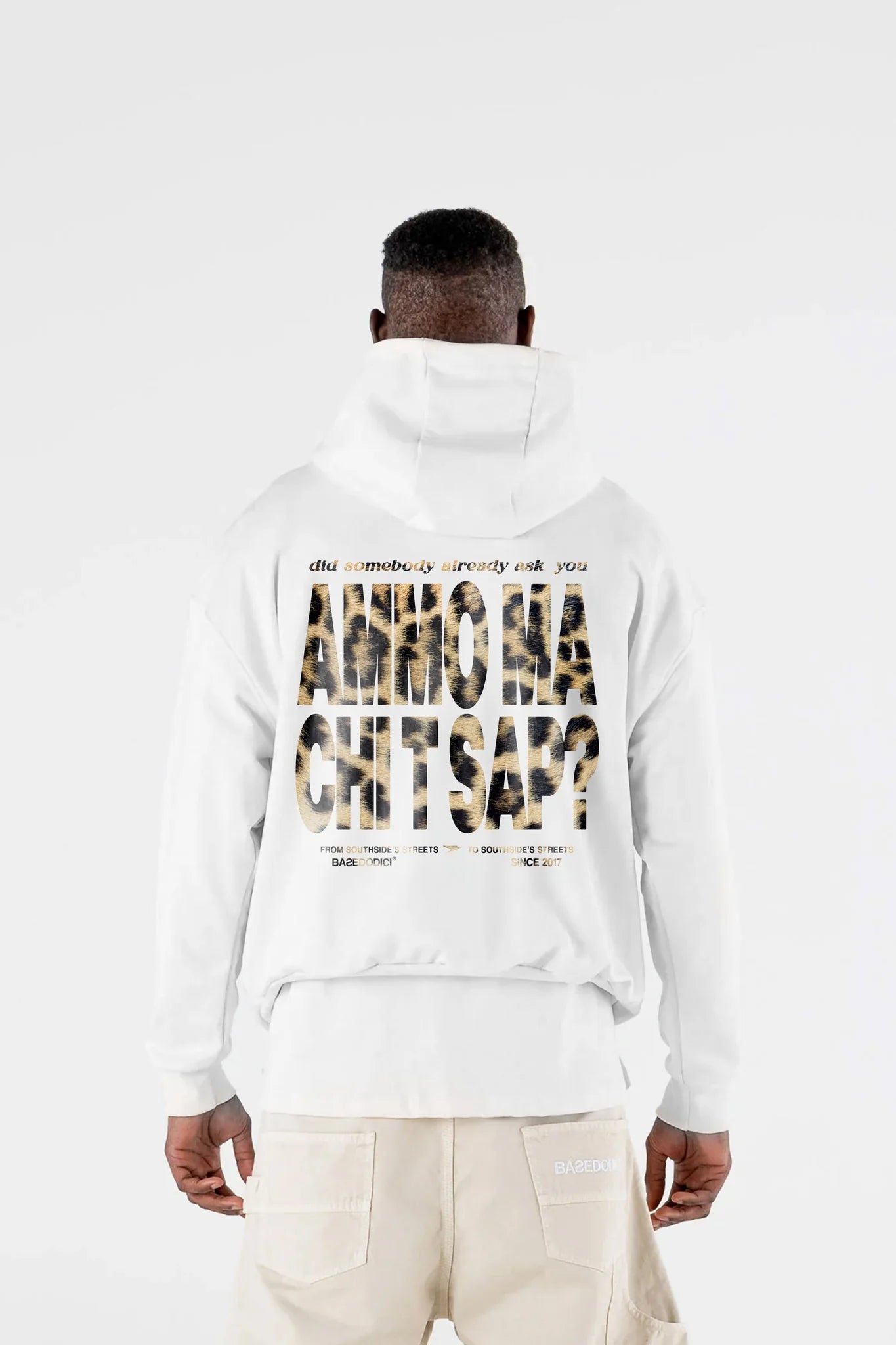 Hoodie "AMMO" CHI'T'SAP AshGrey/Animalier Yellow
