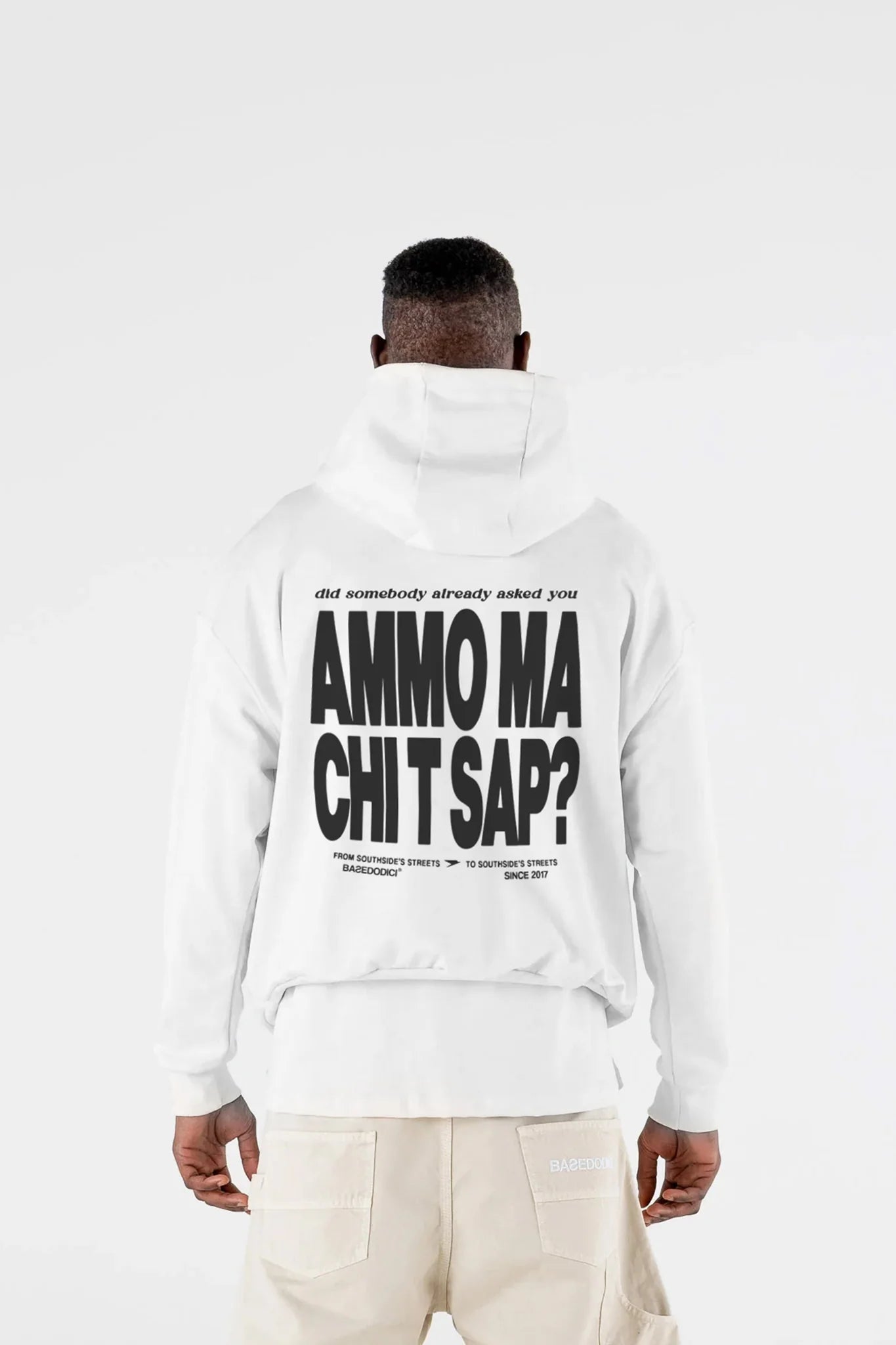 Hoodie "AMMO" CHI'T'SAP White