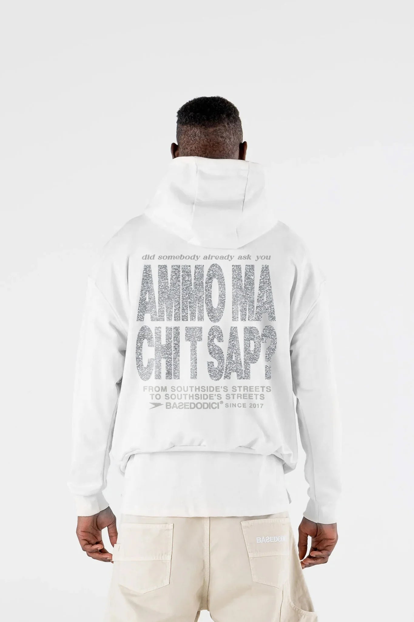 Hoodie "AMMO" CHI'T'SAP White/Glitter