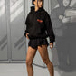 Hoodie "KILLED ROMANCE" Black/Red