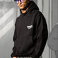 Hoodie "KILLED ROMANCE" Black/White
