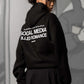 Hoodie "KILLED ROMANCE" Black/White