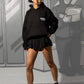 Hoodie "KILLED ROMANCE" Black/White