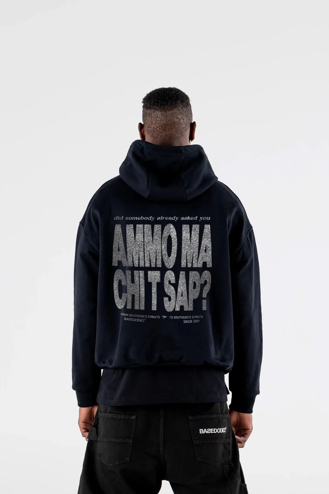 Hoodie "AMMO" CHI'T'SAP Black/Glitter