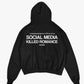 Hoodie "KILLED ROMANCE" Black/White