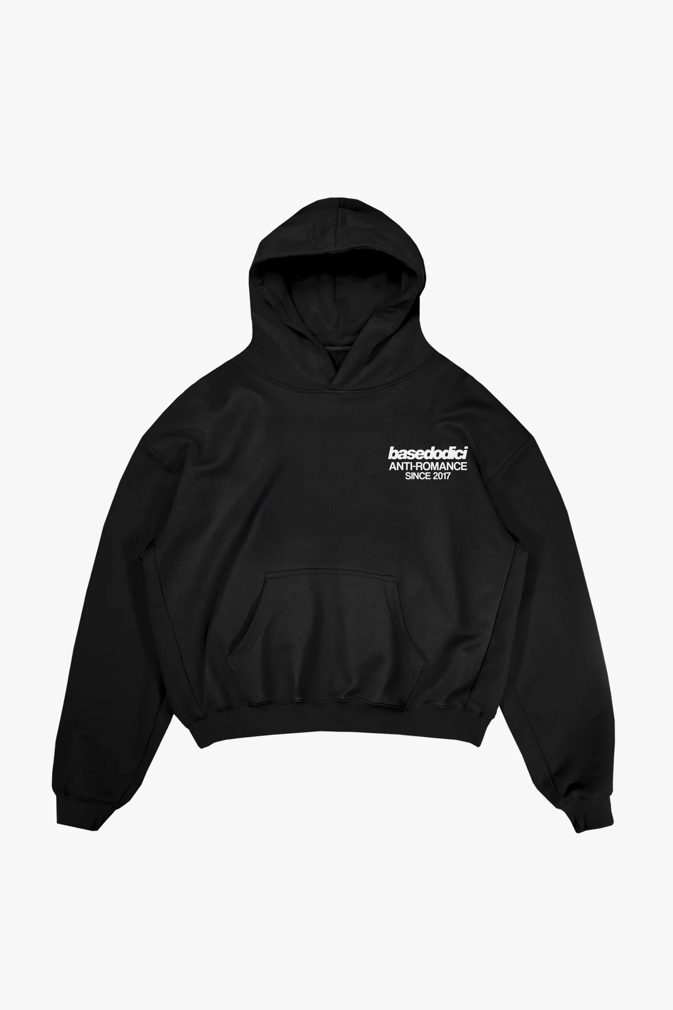 Hoodie "KILLED ROMANCE" Black/White