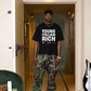 T-Shirt "WORLD TOUR" Italian Rich Black