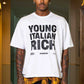 T-Shirt "WORLD TOUR" Italian Rich White