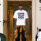 T-Shirt "WORLD TOUR" Italian Rich White