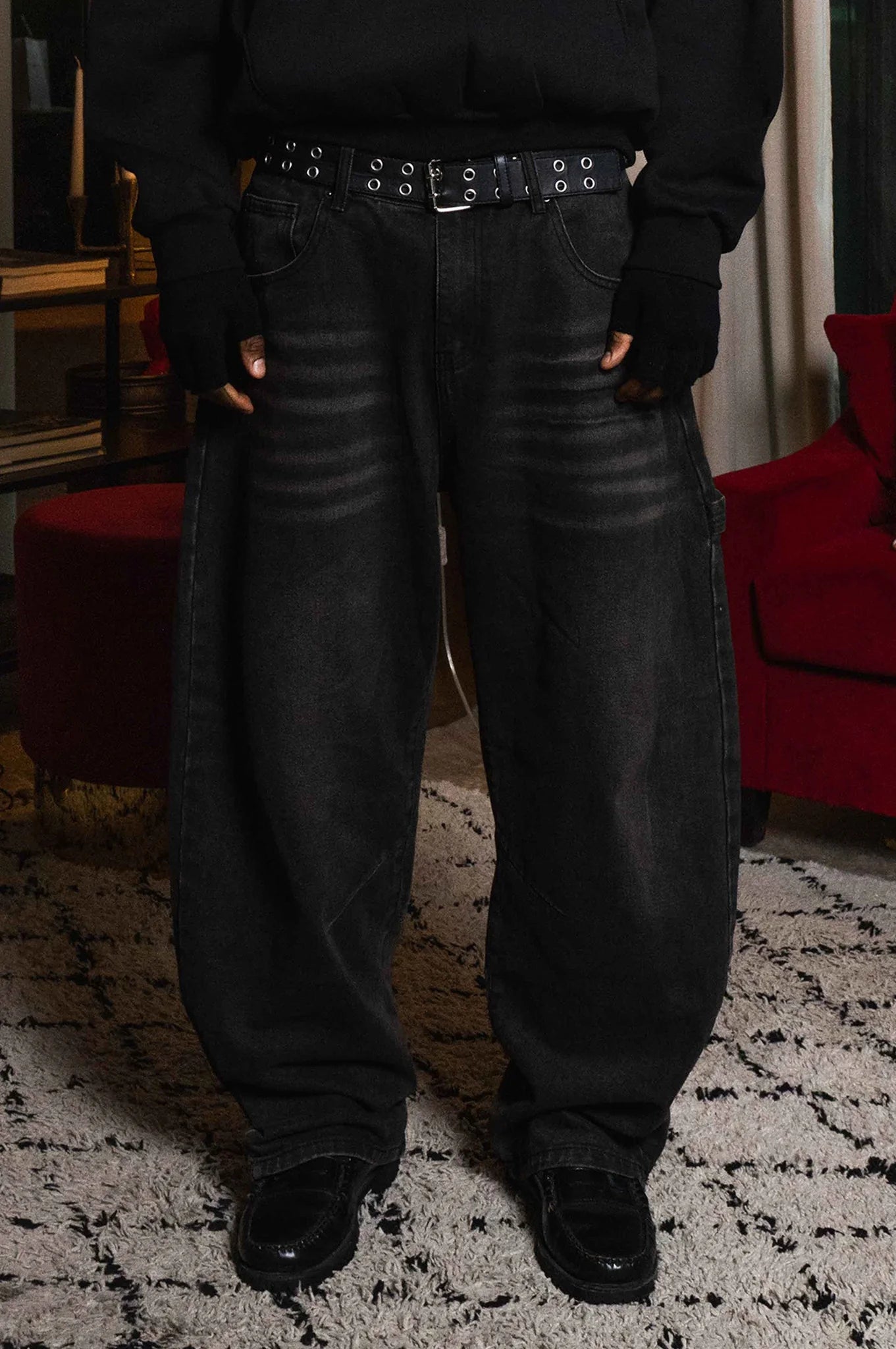 Work Denim "WORLD TOUR" Diplomatic Black Raw
