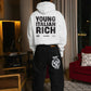 Hoodie "WORLD TOUR" Italian Rich White