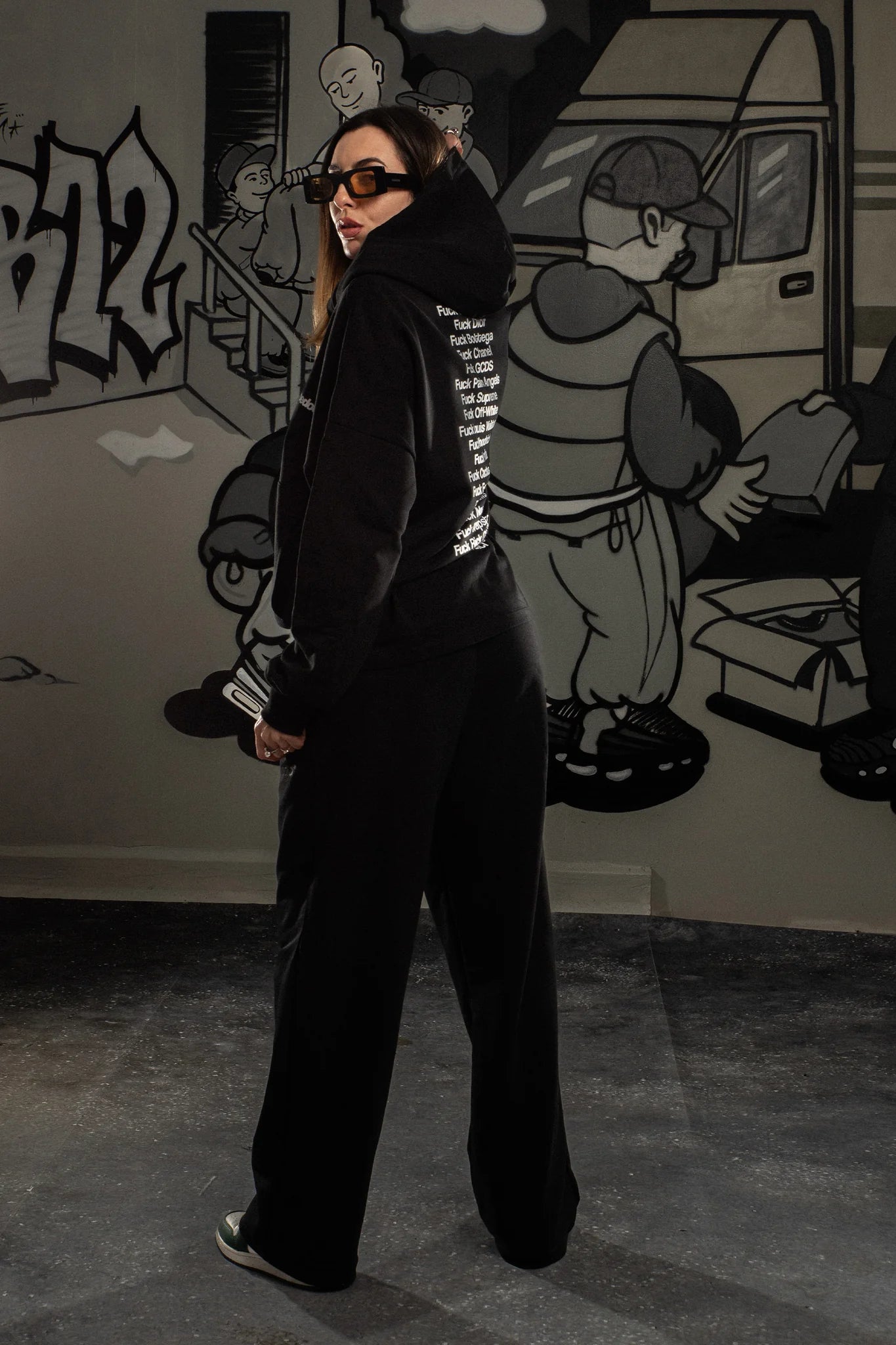Hoodie "COMFY" FCK Black