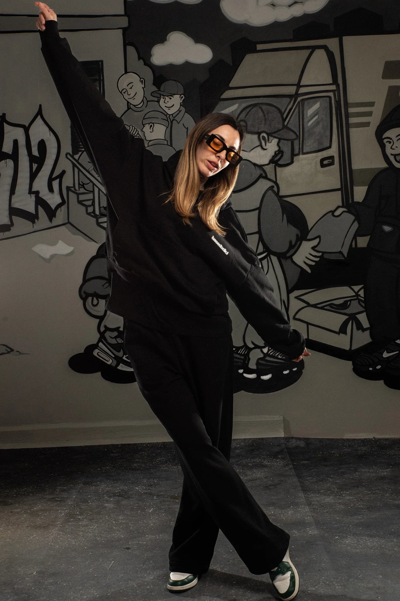 Hoodie "COMFY" FCK Black
